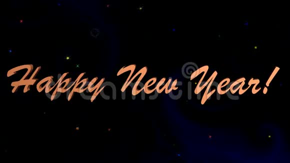 期待已久的新年欢乐快乐的假期视频的预览图