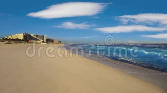 加勒比海的坎昆海滩视频的预览图
