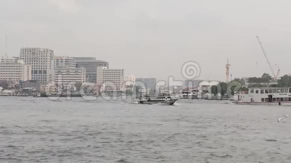 曼谷泰国河流城市视频的预览图
