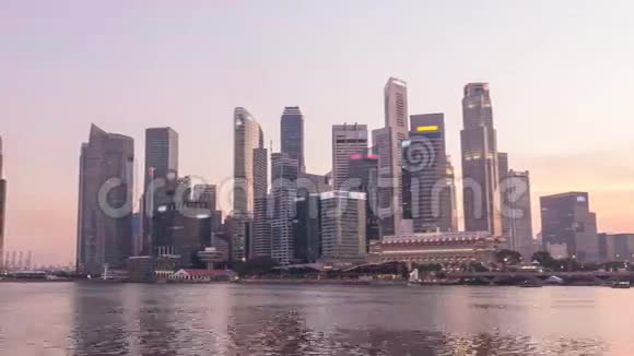 新加坡城市天际线视频的预览图