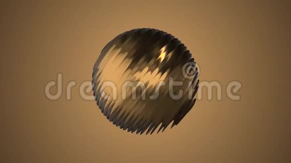 金肋球旋转空间无缝环背景动画新品质新品质工业技术视频的预览图