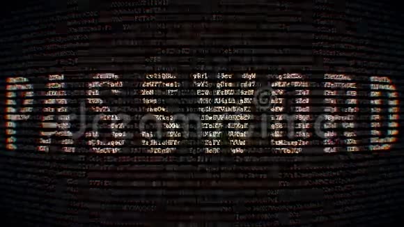 背景代码样式与文本密码视频的预览图