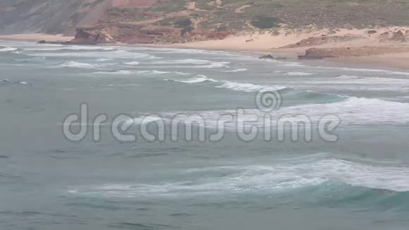 大西洋冲浪浪潮阿尔加维葡萄牙视频的预览图