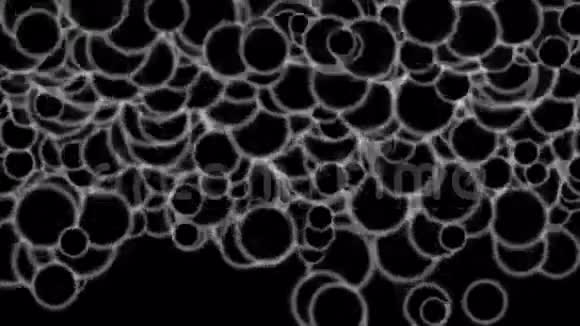 抽象圆泡泡蛋球下落背景矩阵点背景视频的预览图