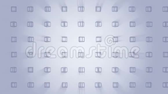 几何立方体图案立方舞业务符号循环动画商业网络设计视频的预览图
