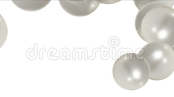 珍珠球鸡蛋液滴液体气泡水泡宝石钻石珠宝水晶视频的预览图