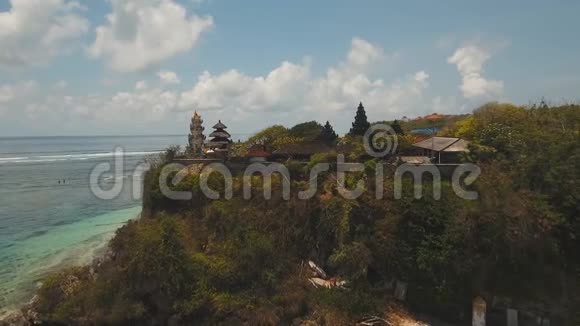 印度尼西亚巴厘岛的印度教寺庙视频的预览图