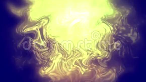 液体汞流黄色视频的预览图