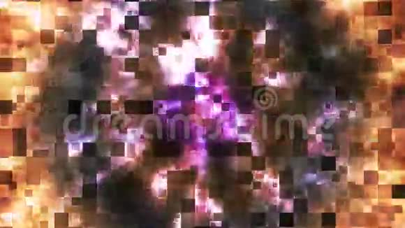 闪烁抽象高科技火灾模式03视频的预览图