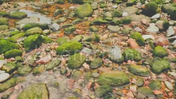 西班牙北部野生大西洋海岸带有北欧风格自然环境的岩石和沙子视频的预览图