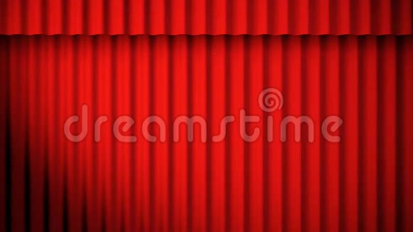红色窗帘动画与灯光循环视频的预览图