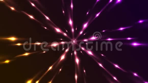橙色和紫色霓虹灯发光图案视频动画视频的预览图