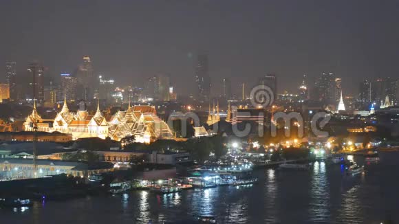 曼谷市交通便利乔普拉亚河视频的预览图