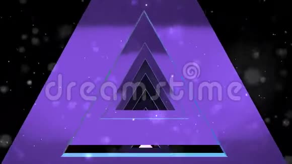 紫色三角形爱隧道环视频的预览图