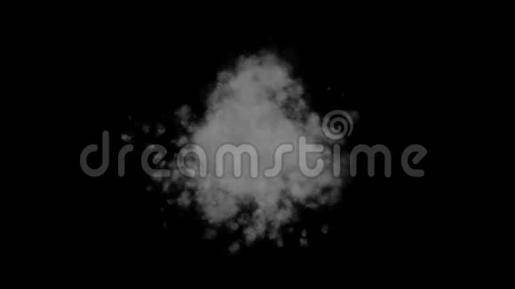 爆炸粒子雾气体蒸汽烟雾热云烟花背景视频的预览图