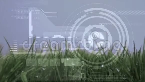 草地和齿轮的数字组合视频的预览图