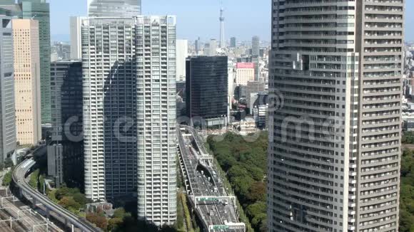从摩天大楼到东京中心的时间点视频的预览图