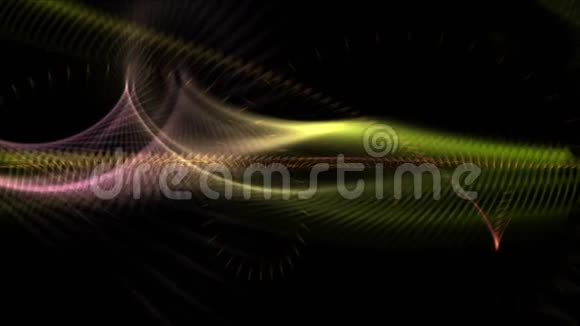 抽象曲线幻想艺术背景宇宙空间科幻视频的预览图