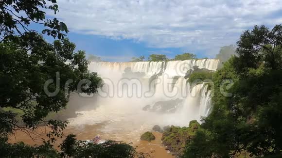 全世界著名的伊瓜苏瀑布之景视频的预览图