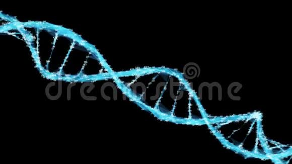 数字多边形丛DNA分子随机数环通道视频的预览图