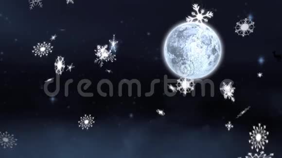 下雪和圣诞老人视频的预览图