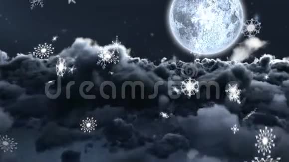 下雪和圣诞老人视频的预览图