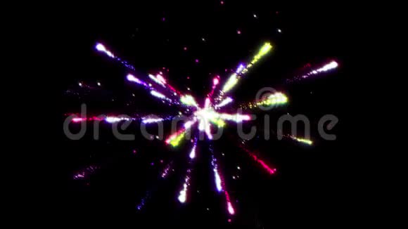 抽象粒子烟火背景视频的预览图