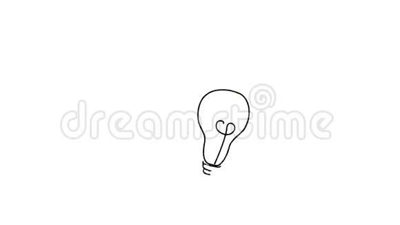 电灯泡的插图视频的预览图