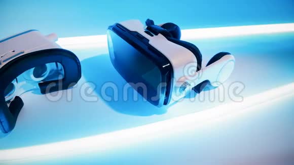 3D虚拟视频游戏耳机360度视频护目镜视频的预览图