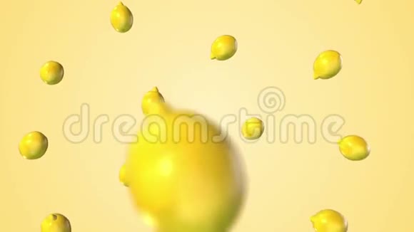 白色背景下的柠檬视频的预览图