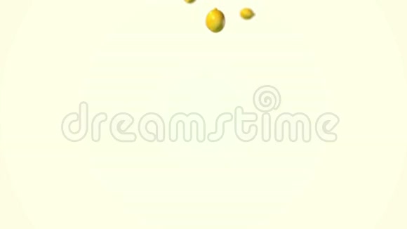 白色背景下的柠檬视频的预览图