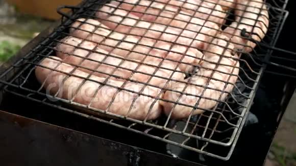 肉肠烧烤视频的预览图
