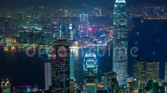 香港海港夜景视频的预览图