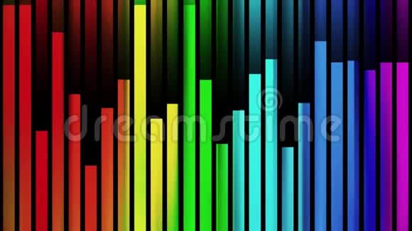 摘要软彩虹色移动垂直块背景新质量通用动态彩色视频的预览图