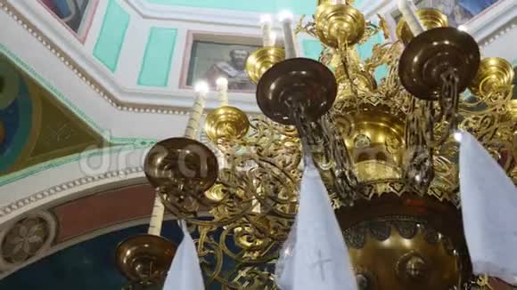 室内装饰教会理事会Fresco大教堂内部视频的预览图