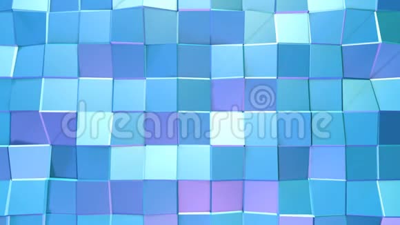 摘要简单蓝紫低聚三维表面作为简单的背景软几何低聚运动背景视频的预览图