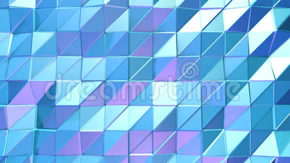 抽象简单的蓝紫低聚三维表面作为卡通背景软几何低聚运动背景视频的预览图