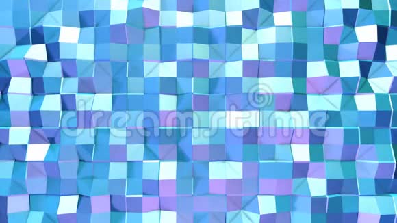 摘要简单蓝紫低聚三维表面作为抽象简单背景软几何低聚运动背景视频的预览图