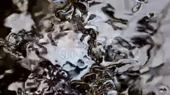 山溪瀑布河水滴水纹视频的预览图