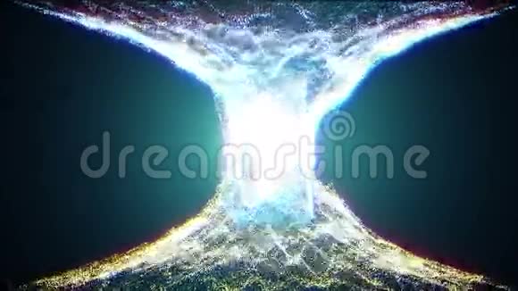 抽象运动粒子背景闪光火花无缝环视频的预览图