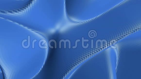 蓝色低聚移位表面作为背景蓝色多角形几何位移环境或脉动背景视频的预览图