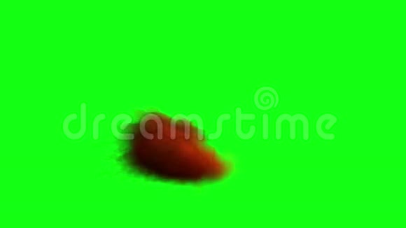 绿色背景的吸烟蠕虫怪物视频的预览图