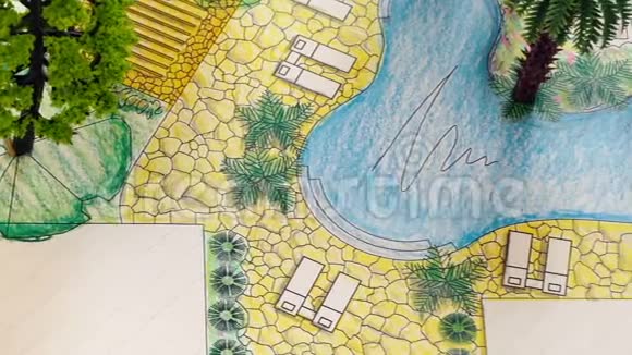 别墅后院花园及水池设计方案视频的预览图