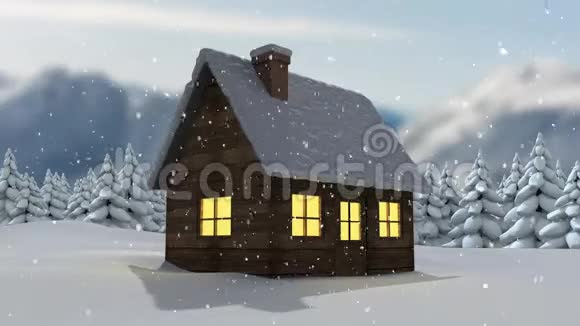 下雪和乡村视频的预览图