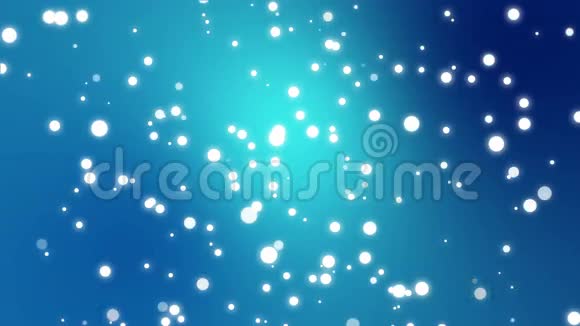 光粒子穿过蓝色茶色背景视频的预览图