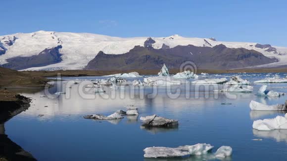 冰湖Jokulsarlon冰岛视频的预览图