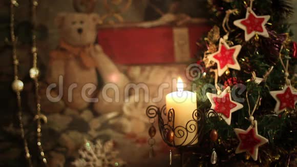 背景圣诞节和新年视频的预览图