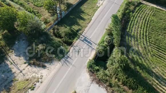 空中道路景观自然场景视频的预览图