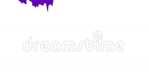 紫色油漆缓慢流动透明液体视频的预览图
