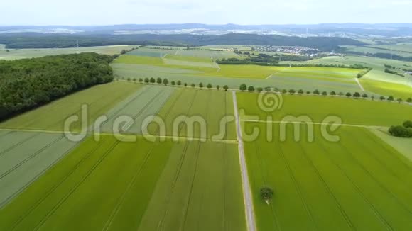 农业区鸟瞰图视频的预览图